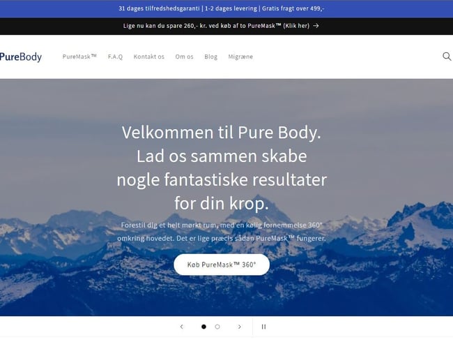 Skalerbar niche webshop inkl lager til salg.