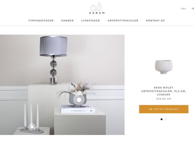 Køreklar Nordisk keramik webshop KERAM.DK - med dansk dropshipping leverandør!