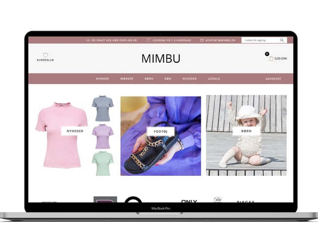 Veletableret webshop med tøj og sko til kvinder og børn.