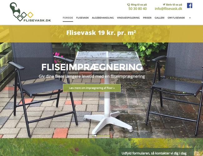 Flisevask.dk - Fliserens og algefirma - Overskud på ca. 300.000 kr. 2017