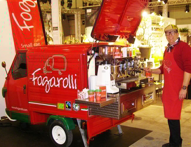 Mobil kaffebar (1 eller 2 kaffebiler m.v.) på franchisebasis
