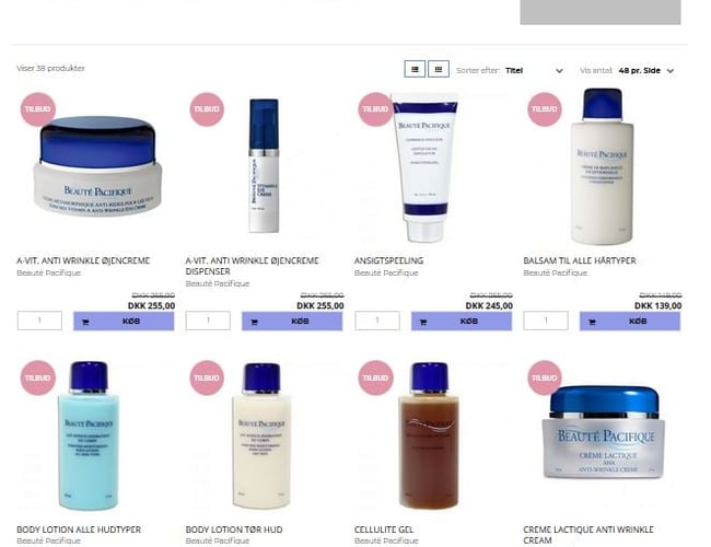Dermaday.dk  webshop - salg af skønhedsprodukter, distributør og gode avancer