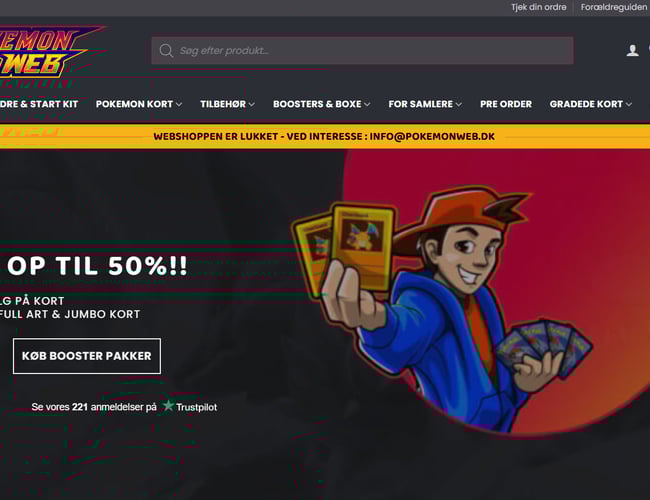 Veletablereret Webshop - Høj omsætning & godt omdømme (5 år)