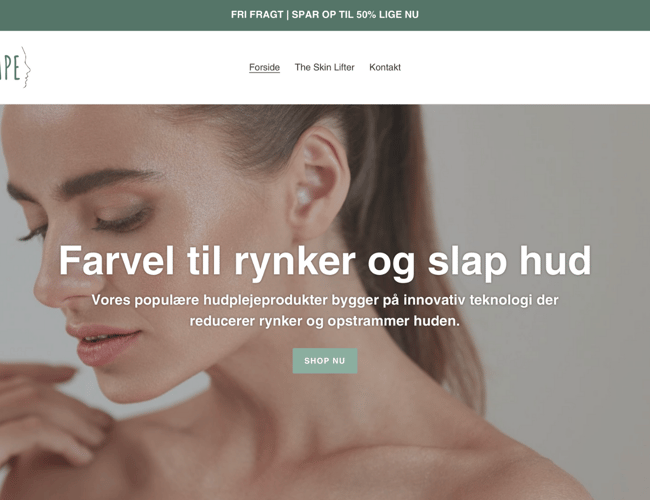 Omsættende dropshipping skønhedsvirksomhed - Omsætning: 22.013,78 kr.