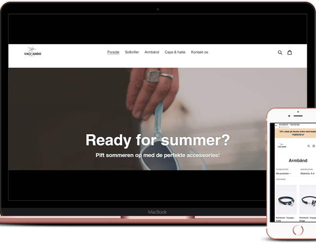Køreklar dropshipping webshop med fede accessories!