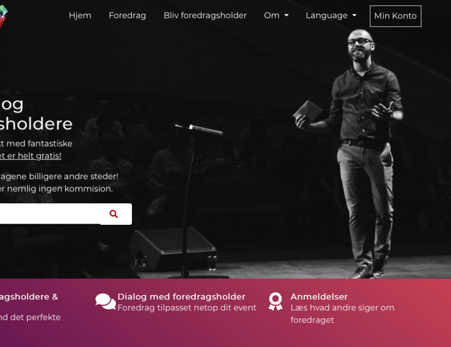 Skalerbar platform B2B / B2C (pt. for foredragsholdere)