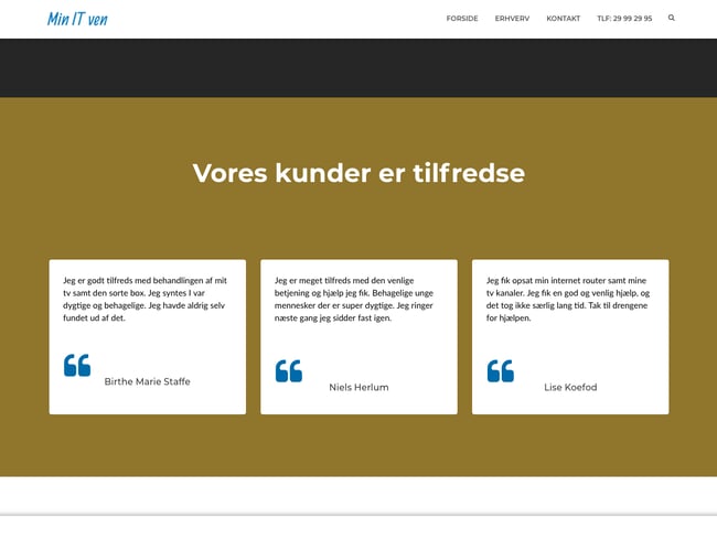 minitven.dk - Installation/IT virksomhed for privatpersoner