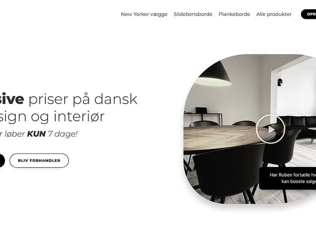 100% automatiseret salgsportal indenfor boligdesign og interiør. 400 udviklingstimer, 100% køreklar - klar til launch! Inkl. super fedt specialudviklet KPI Dashboard.