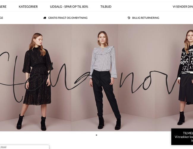 Partnerløsning 30% til velkendt mode-webshop til kvinder, 12.000 kunder og topplaceringer på Trustpilo