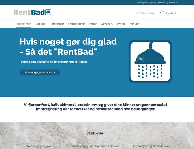 RentBad.dk - Niche Rengøring - Omsætning 259.134,25 kr.