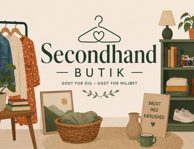 Virksomhed med to secondhandbutikker til salg 