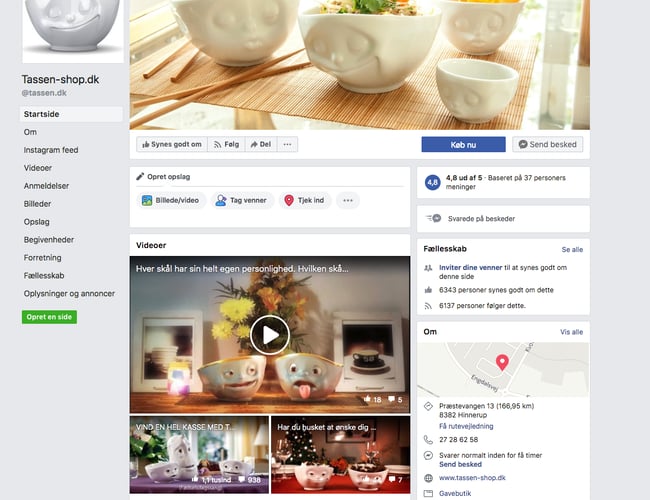 Webshop med unik porcelæn produkt fra tyske Tassen - Omsat for 160.000 kr.