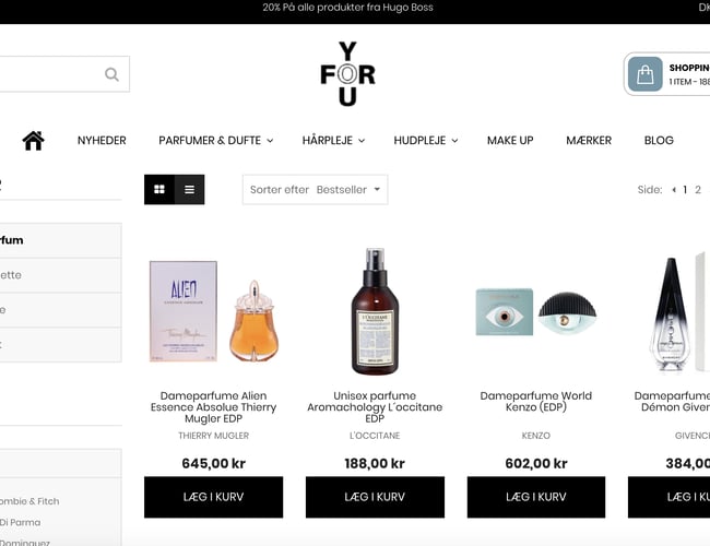 foryou.dk - Dropshipping webshop med 9500 produkter - klar til lancering!