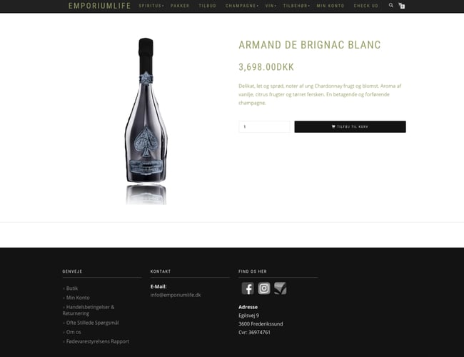 Emporiumlife.dk - Attraktiv spiritus webshop med eksklusive aftaler