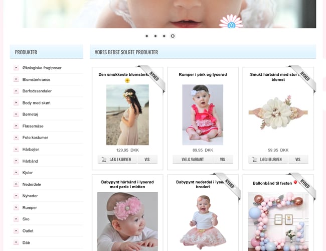 Webshop Babypynt.dk inkl alle rettigheder er til salg 