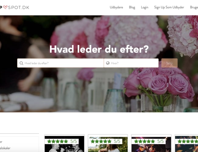 Markedsplads for Bryllups Leverandører og Brudepar