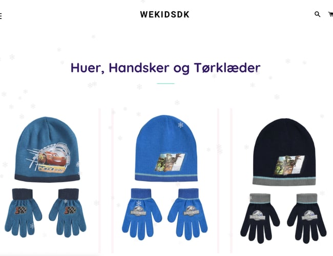 Dropshipping butik med salg af børne produkter