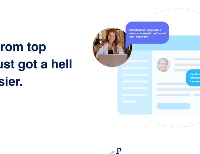 On-demand mentoring platform for professionelle