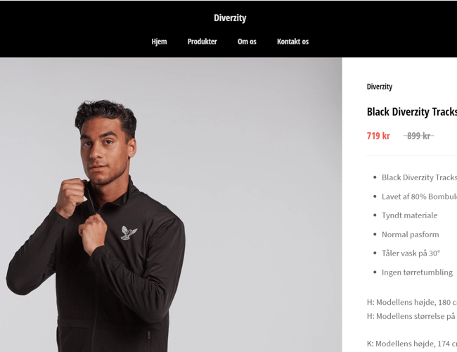 Diverzity - Tøjbrand til salg - inventar og varelager inkluderet