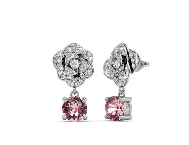 Unikt, stort parti smykker med ægte Swarovski krystaller