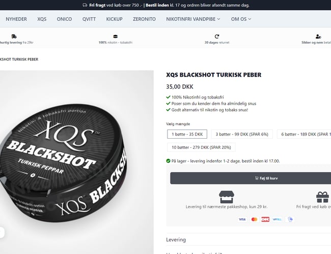 100% køreklar webshop på flere sprog, inkl leverandør. - Produkterne er nikotin fri produkter og tobak fri 