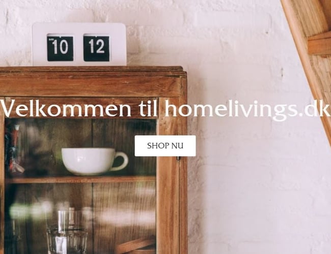 Webshop med salg af møbler og boliginteriør - Dropshipping