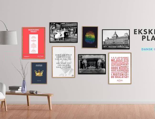 Plakat webshop - gode aftaler og lave faste udgifter - Omsætning i 2021/2022 på 284.000 kr.