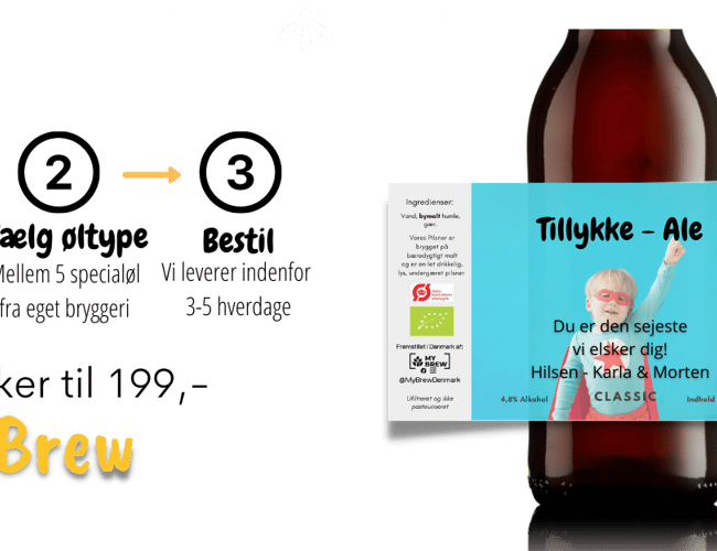 Webshop med design af egen Øl etiket - Dækningsgraden er gennemsnitlig ca 50%