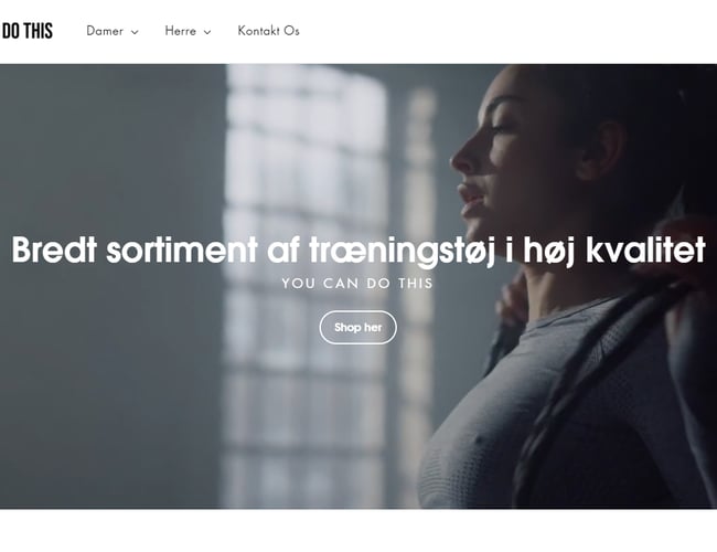 Salgsklar dropshipping fitness webshop med 2-5 dages levering, 200+ produkter