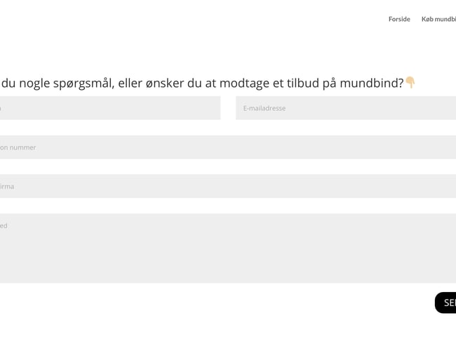 Køreklar og optimeret mundbind-webshop
