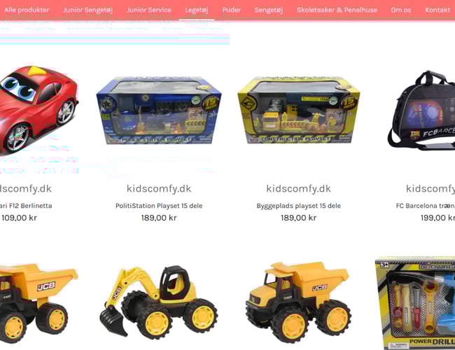 Køreklar børneshop med kvalitets Børnetøj, -sko og Legetøj, på Dropshipping aftale