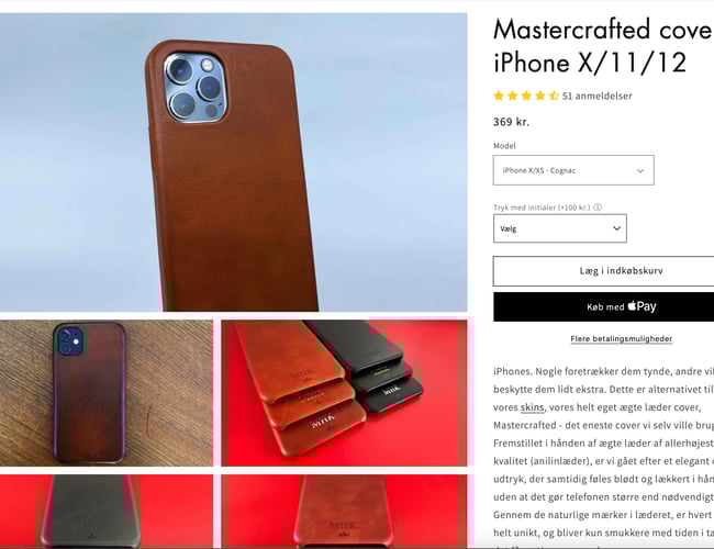 10 år gammel webshop med egen produktion