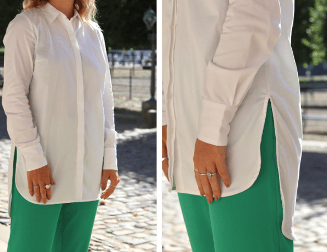 Varelager af skjorter til kvinder