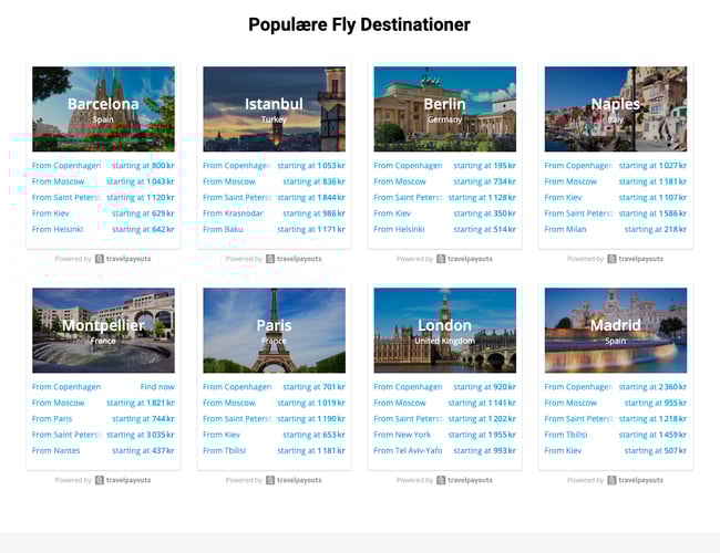 Smartravel.dk - Færdig rejsesøgemaskine til salg med affiliate aftale 