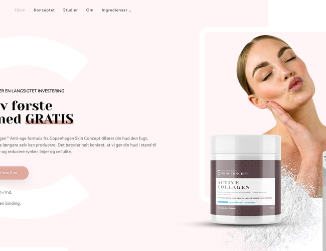 Copenhagen Skin Concept® sælges - Kollagen- og vitaminer på abonnement