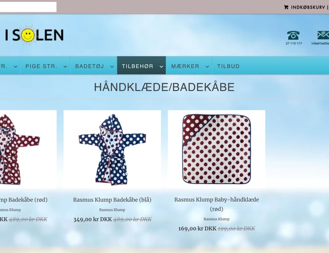 Webshop med UV Badetøj