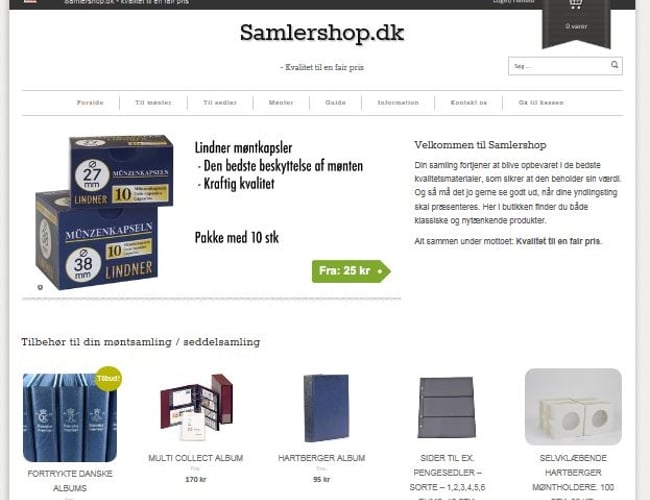 Velfungerende niche-webshop til samlere