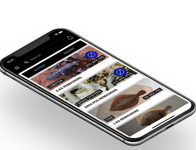 Blue Lobster - App (kildekoder) til salg af frisk fisk via app-system