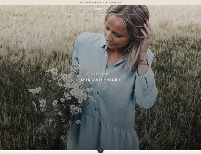 chrispii.dk - Lækker webshop der forhandler tøj, smykker og sko til de modebevidste kvinder