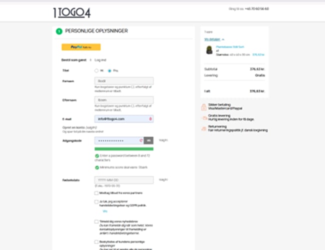 Færdig køreklar webshop klar til din succes / 1togo4