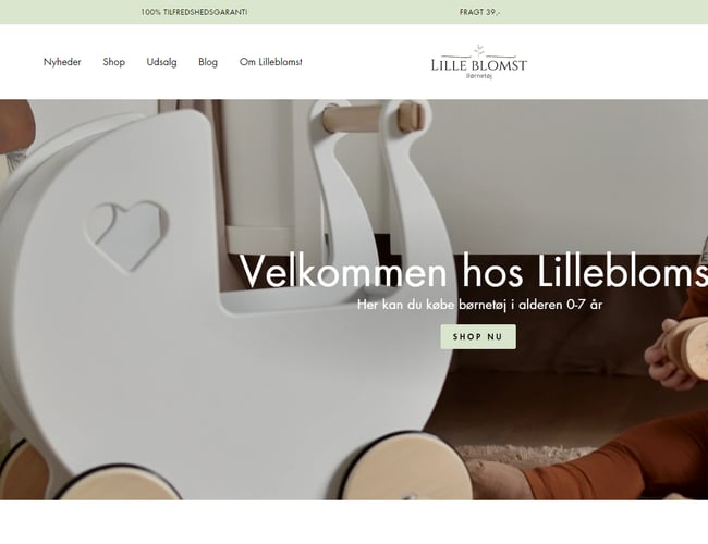 Kørende webshop med børnetøj - omsætning 2021: 59.078 kr. 