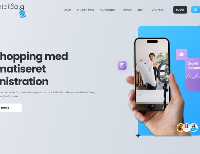 SaaS-platform til Facebook kommentarsalg – JaTakSalg.dk
