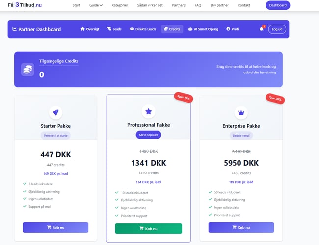 Få3Tilbud.nu – AI-drevet Leadgenereringsplatform (100% automatiseret)