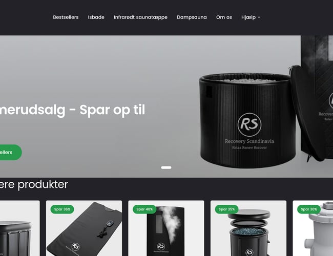 Wellness webshop med +220.000 kr i lager og dokumenteret salg – sælges komplet
