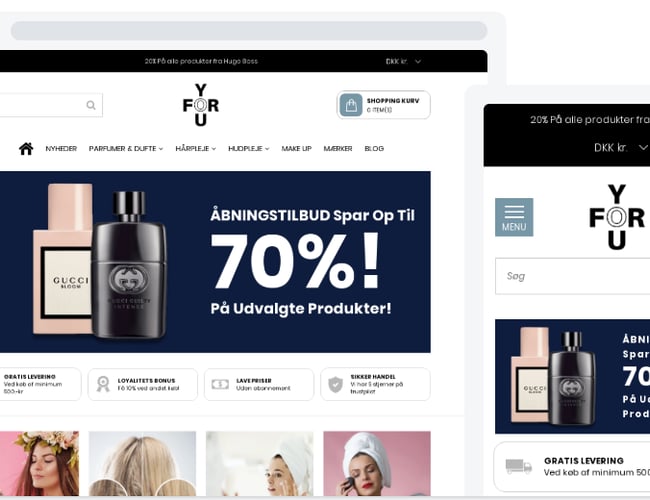 foryou.dk - Dropshipping webshop med 9500 produkter - klar til lancering!
