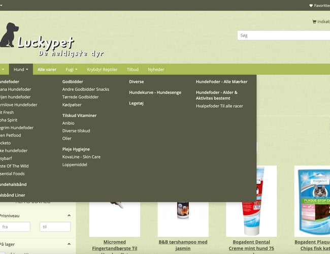 Luckypet.dk sælges - Webshop med salg af Dyrefoder og andre artikler - Omsætning: ca. 18000 kr. SHOPPEN ER LUKKET NED!