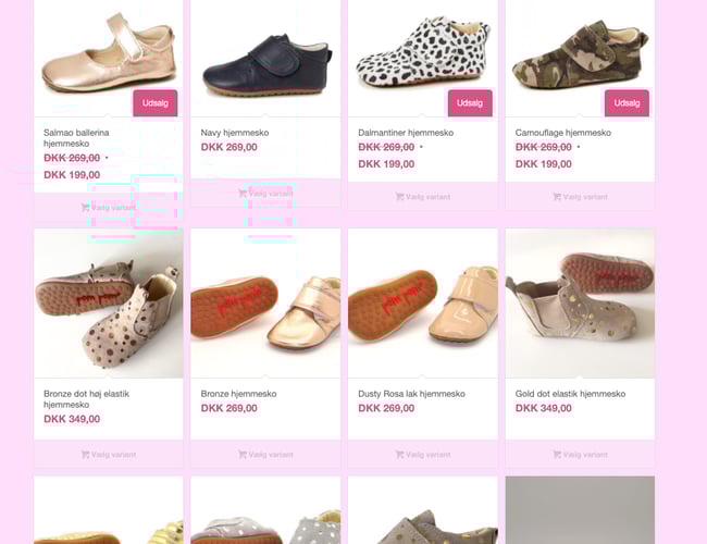 Flot online forretning lillefod.com salg af kvalitets børnesko sælges