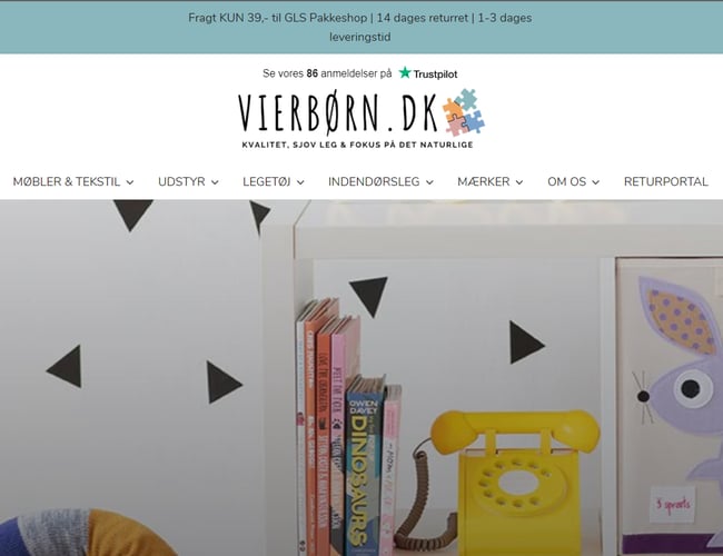 Dropship webshop med flere dropshipaftaler og god omsætning