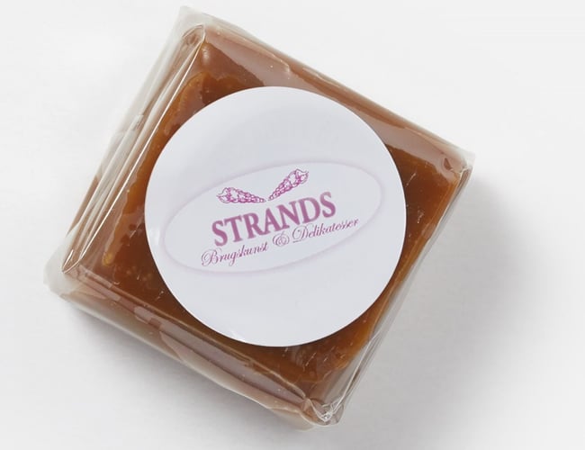 Webshop med specialiseret B2B-salg af slik og chokolade med firmalogo