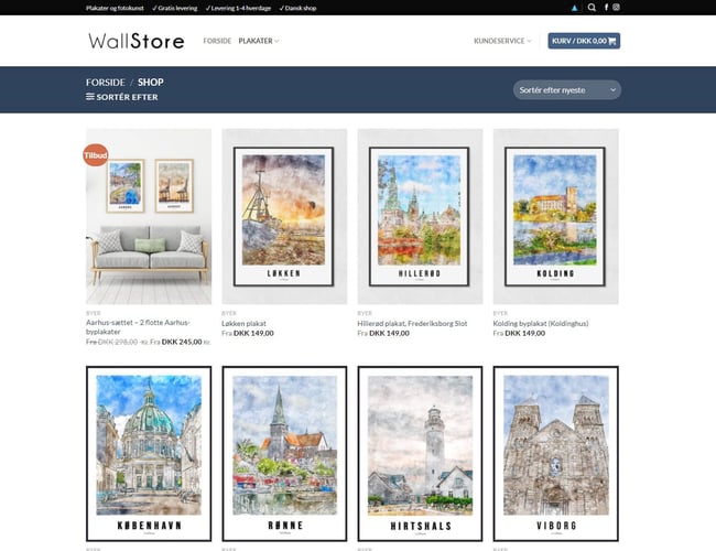 WallStore - Dansk plakatwebshop med stort potentiale